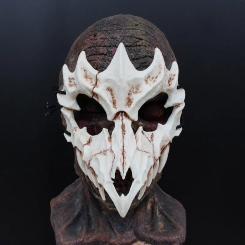 Halloween Skull Party Mask Anime Dragon God Skeleton Half Face Masks Bone Skull Animals Mask Cosplay Dance Prom Costume Props - Ammpoure Wellbeing