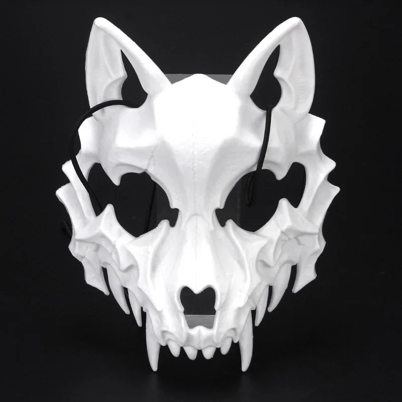 Halloween Skull Party Mask Anime Dragon God Skeleton Half Face Masks Bone Skull Animals Mask Cosplay Dance Prom Costume Props - Ammpoure Wellbeing