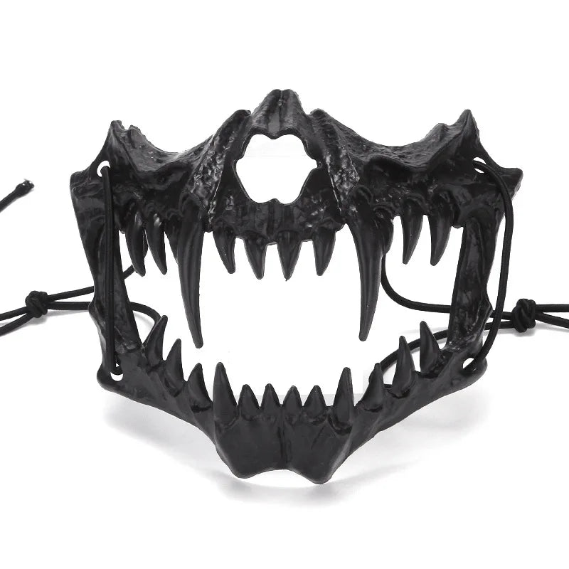 Halloween Skull Party Mask Anime Dragon God Skeleton Half Face Masks Bone Skull Animals Mask Cosplay Dance Prom Costume Props - Ammpoure Wellbeing