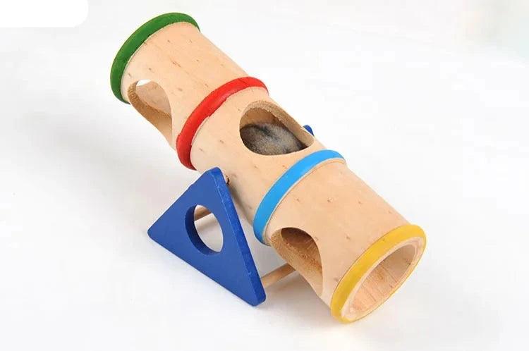Hamster Toys Wooden Colorful Funny Seesaw Mouse Chinchilla Gerbil Hedgehog Cage House Pet Accessories Articles for Pets - Ammpoure Wellbeing