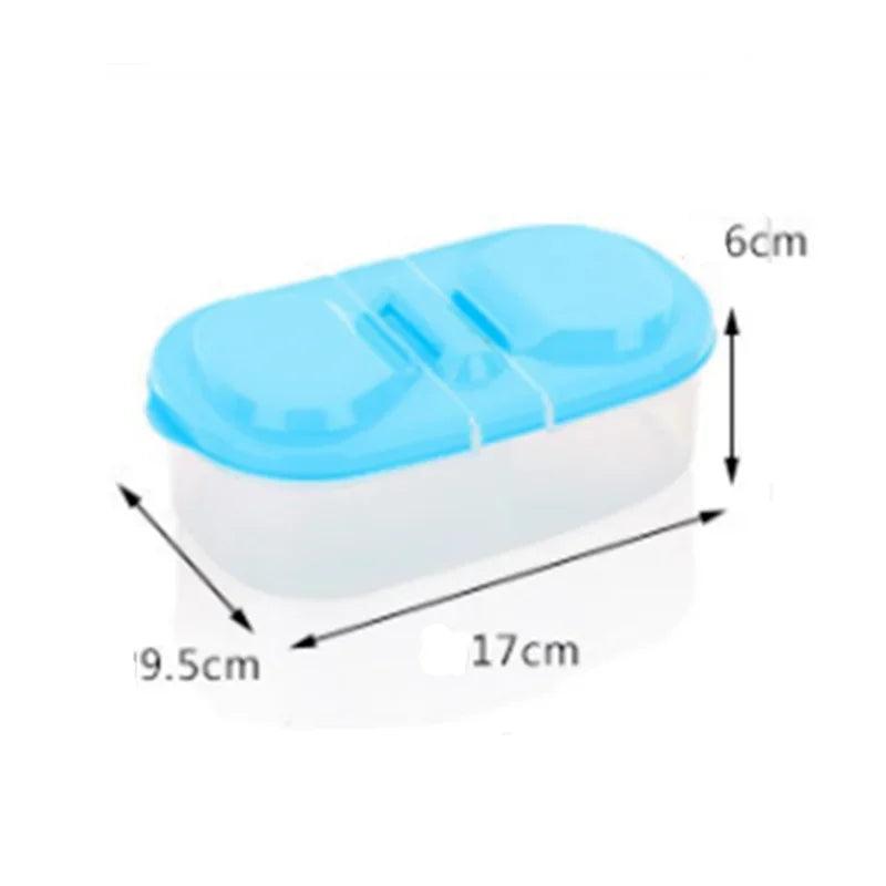 Healthy Plastic Food Container Portable Lunch Box Capacity Camping Picnic Food Fruit Container Storage Box for kids Dinnerware - Ammpoure Wellbeing