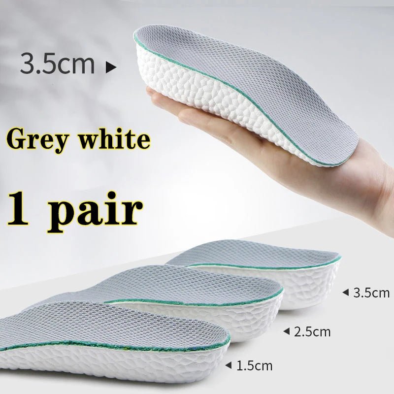 Height Increase Insoles Men Women Shoes Flat Feet Arch Support Orthopedic Insoles Sneakers Heel Lift Memory Foam Soft Shoe Pads - Ammpoure Wellbeing