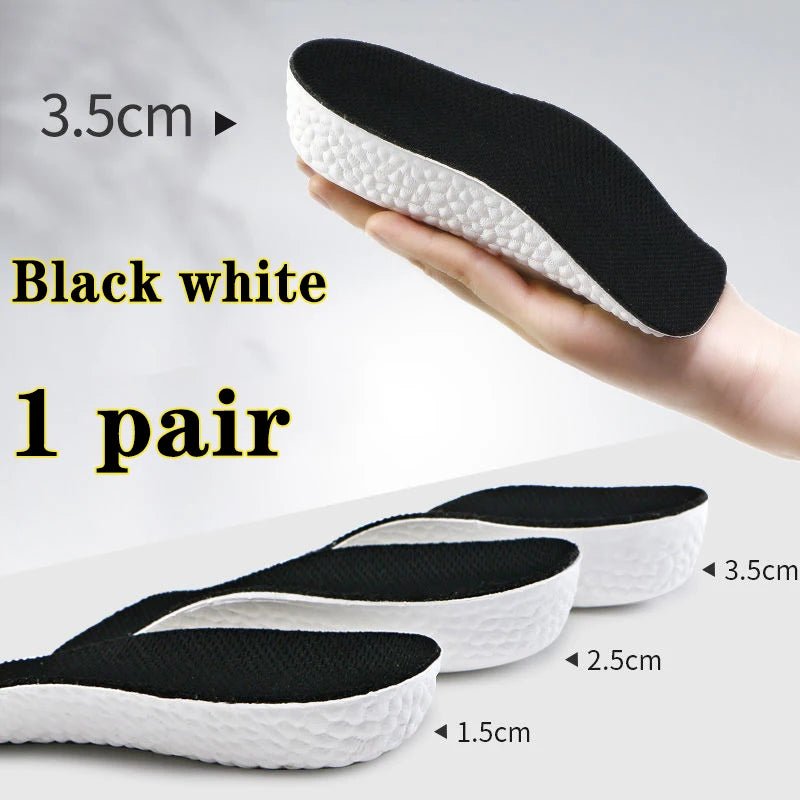 Height Increase Insoles Men Women Shoes Flat Feet Arch Support Orthopedic Insoles Sneakers Heel Lift Memory Foam Soft Shoe Pads - Ammpoure Wellbeing