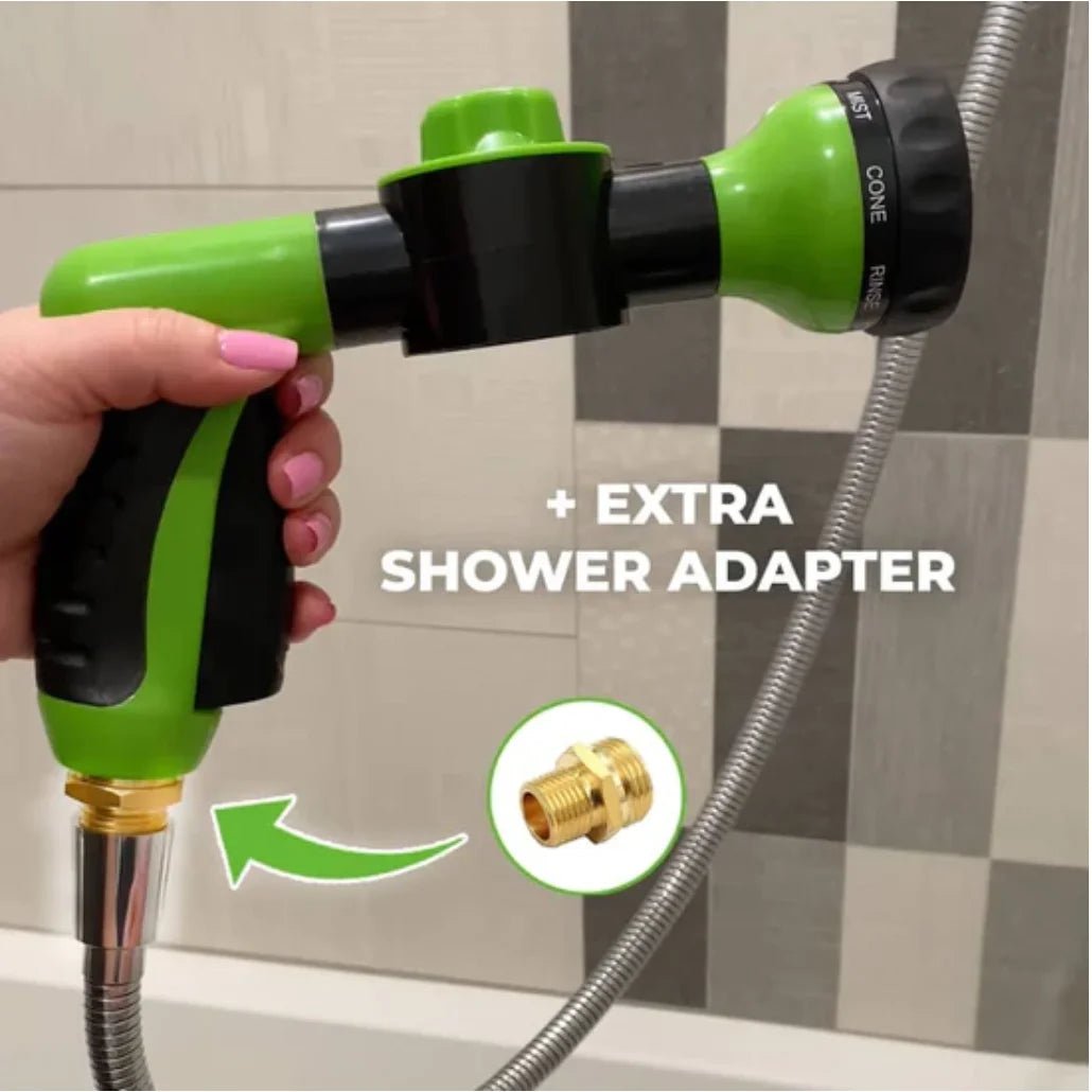 High - pressure Sprayer Nozzle Hose dog shower Gun 3 Mode Adjustable Pet Wash Cleaning bath Water Foam Soap Sprayer dog clean tool - Ammpoure Wellbeing