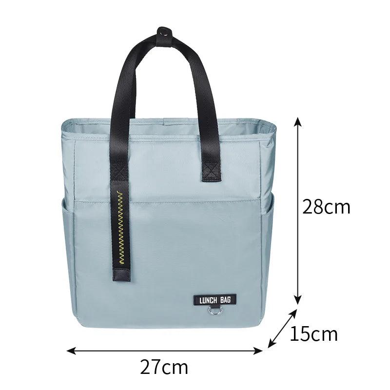 Insulated Bento Lunch Box Thermal Bag Large Capacity Food Zipper Storage Bags Container for Women Cooler Travel Picnic Handbags - Ammpoure Wellbeing