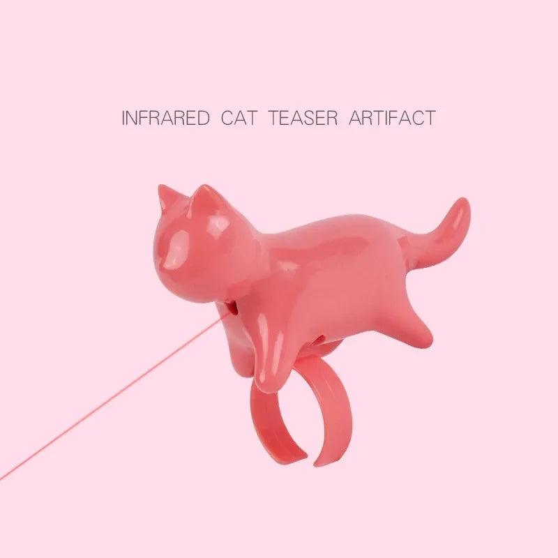 Interactive Laser Cat Teaser, Teasing Finger Lights Toy, Infrared Pet Toy, ABS Materials, Pet Supplies - Ammpoure Wellbeing