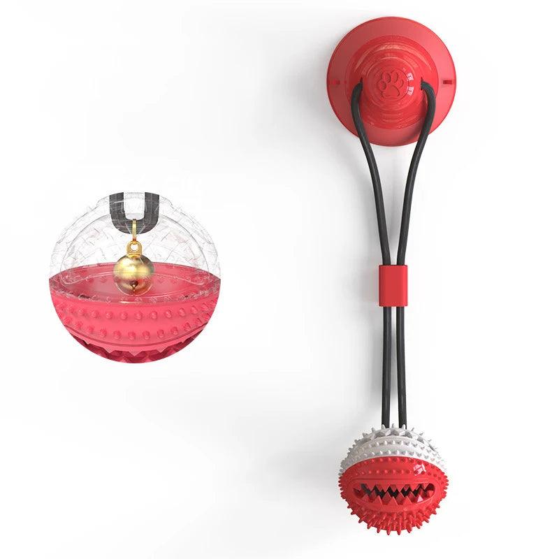 Large Dog Ball Toys Suction Cup Ropes Interactive Leaking Slow Feeder Chew Toy Toothing Clean Big Pet Supplies Pets accessories - Ammpoure Wellbeing