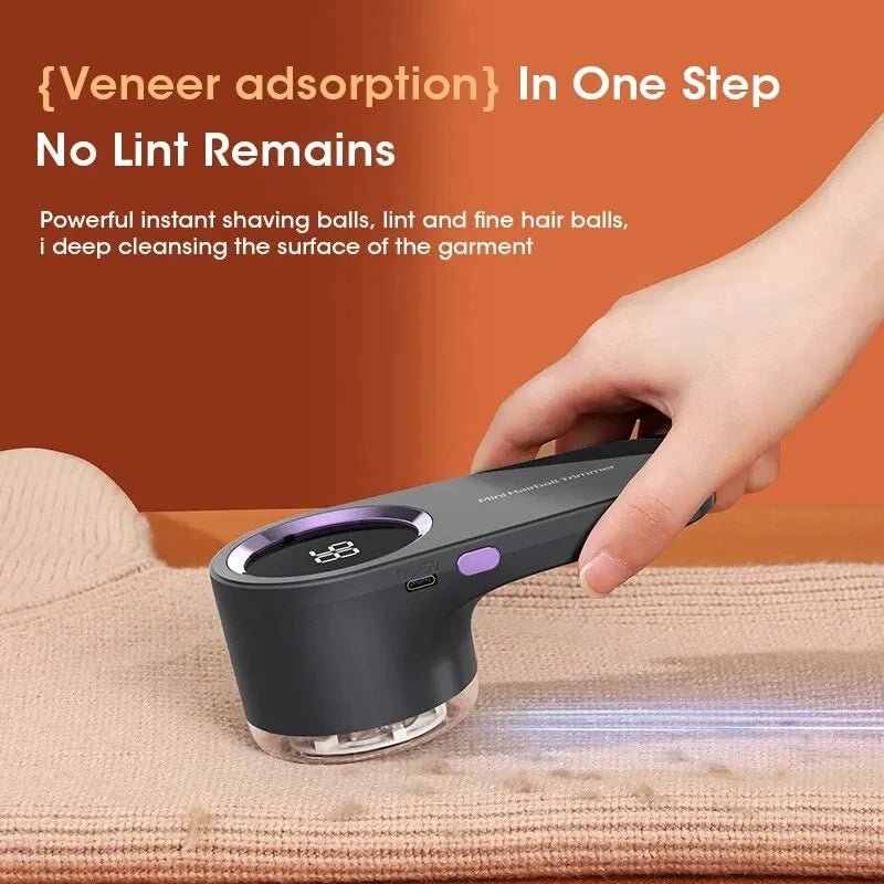 Lint Remover for Clothing LED Digital Electric Pellet Fluff Remover USB Rechargeable Fuzz Fabric Shaver - Ammpoure Wellbeing