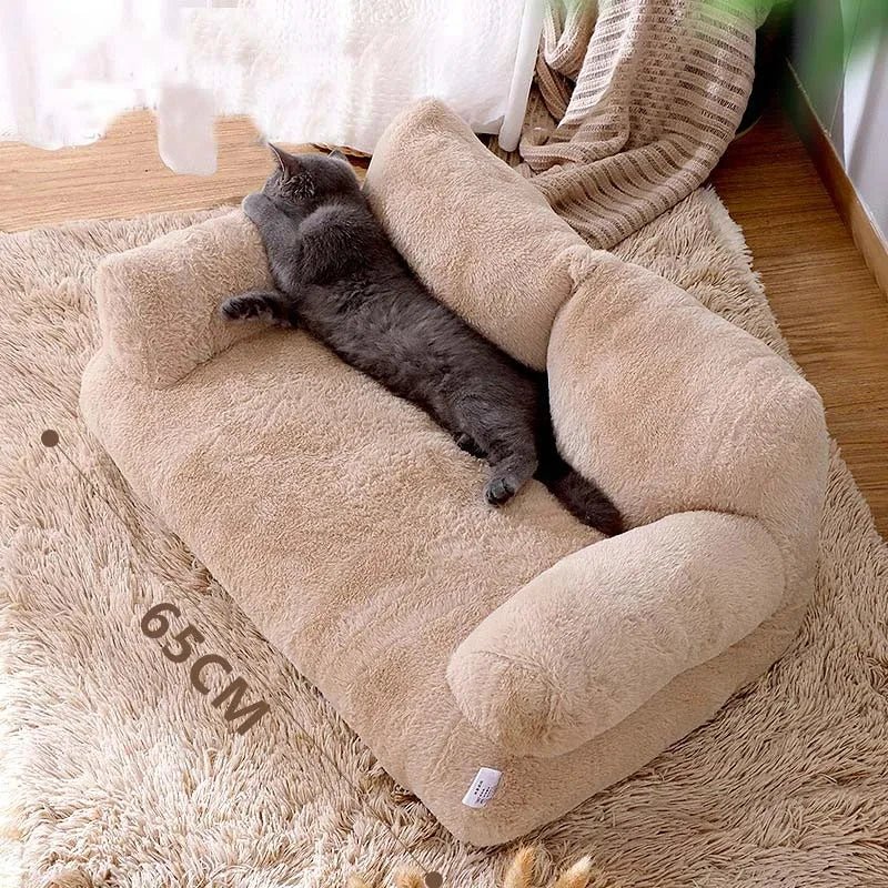 Luxury Cat Bed Sofa Winter Warm Cat Nest Pet Bed for Small Medium Dogs Cats Comfortable Plush Puppy Bed Pet Supplies - Ammpoure Wellbeing