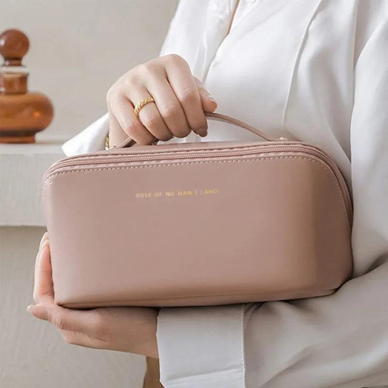 Makeup Organizer Female Toiletry Kit Bag Make Up Case Storage Pouch Luxury Lady Box, Cosmetic Bag, Organizer Bag For Travel Zipp - Ammpoure Wellbeing