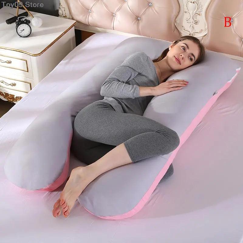 Maternity Pregnancy Boyfriend Arm Body Sleeping Pillow Case Covers Sleep U Shape Cushion Cover Maternity U - shape Pillow Case - Ammpoure Wellbeing
