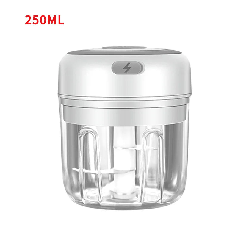 Meat Grinder Electric Garlic Crusher Food Chopper Mini Garlic Press Vegetable Chopper Masher Machine USB Kitchen Gadgets - Ammpoure Wellbeing