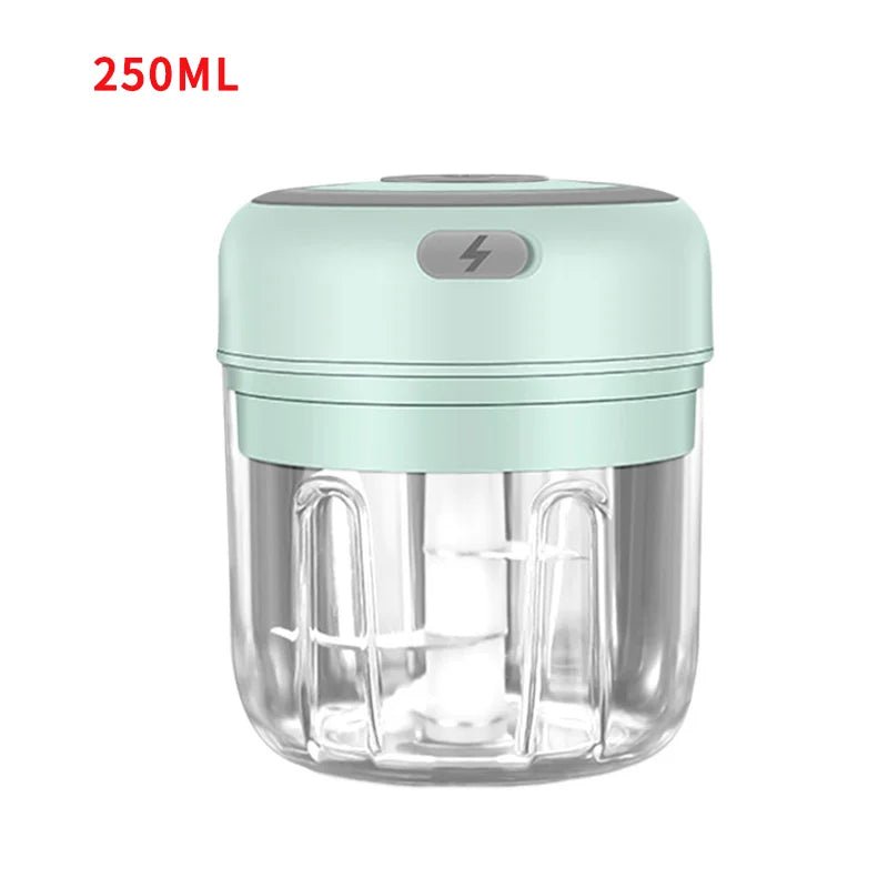 Meat Grinder Electric Garlic Crusher Food Chopper Mini Garlic Press Vegetable Chopper Masher Machine USB Kitchen Gadgets - Ammpoure Wellbeing