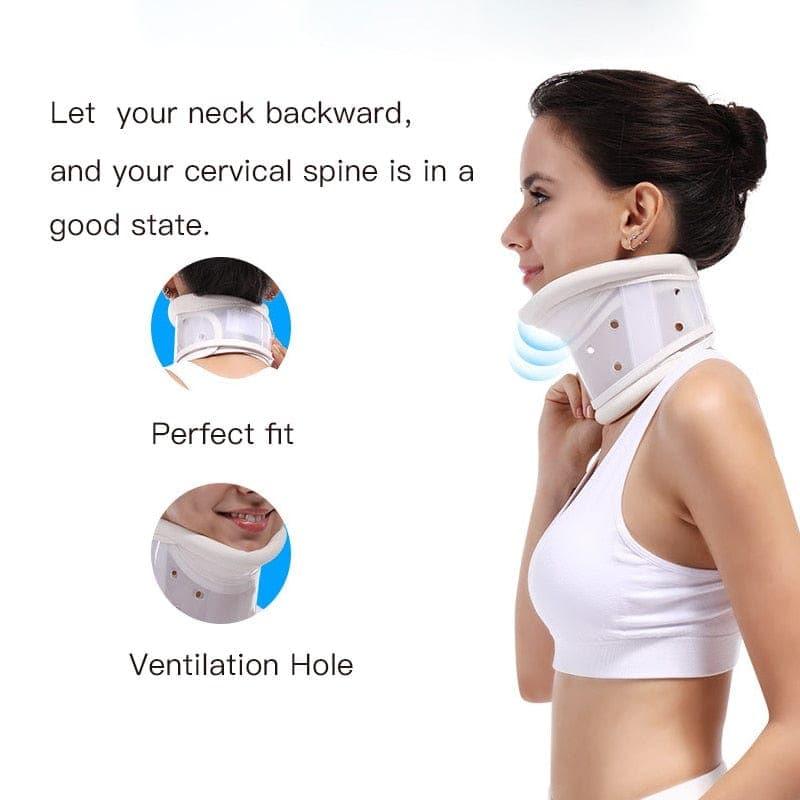 Medical Cervical Neck brace Collar with Chin Support for Stiff Relief Cervical Collar correct neck support pain Bone Care health - Ammpoure Wellbeing