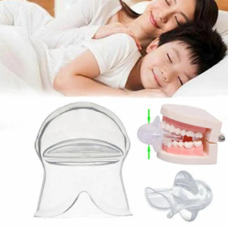 Medical Silicone Anti Snoring Tongue Anti Snore Device Apnea UK Aid Tongue Retainer Anti Snoring Mouthpiece Braces Snore Stopper - Ammpoure Wellbeing