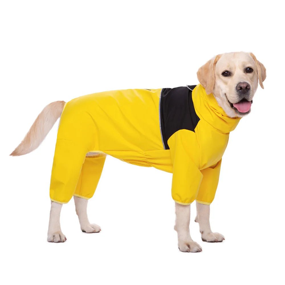 Medium And Large Dog Raincoat Labrador Golden Retriever Shiba Lnu Four Feet Waterproof Dog Clothes Anti Storm Coat Pet Raincoat - Ammpoure Wellbeing