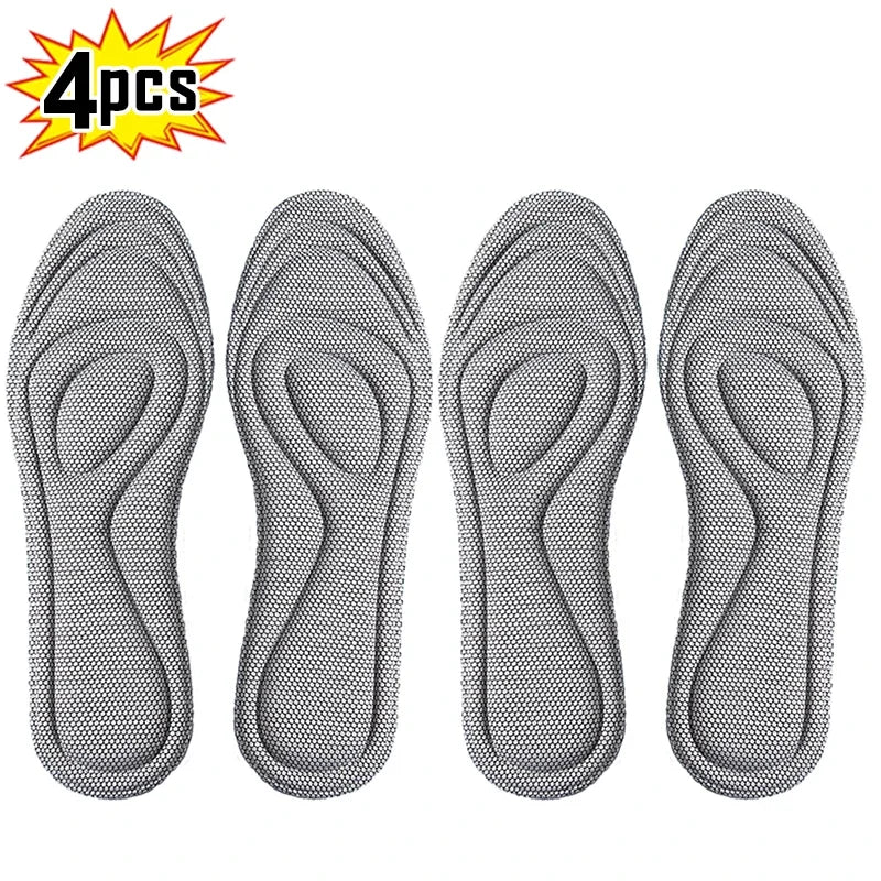 Memory Foam Orthopedic Insoles for Shoes Antibacterial Deodorization Sweat Absorption Insert Sport Shoes Running Pads - Ammpoure Wellbeing