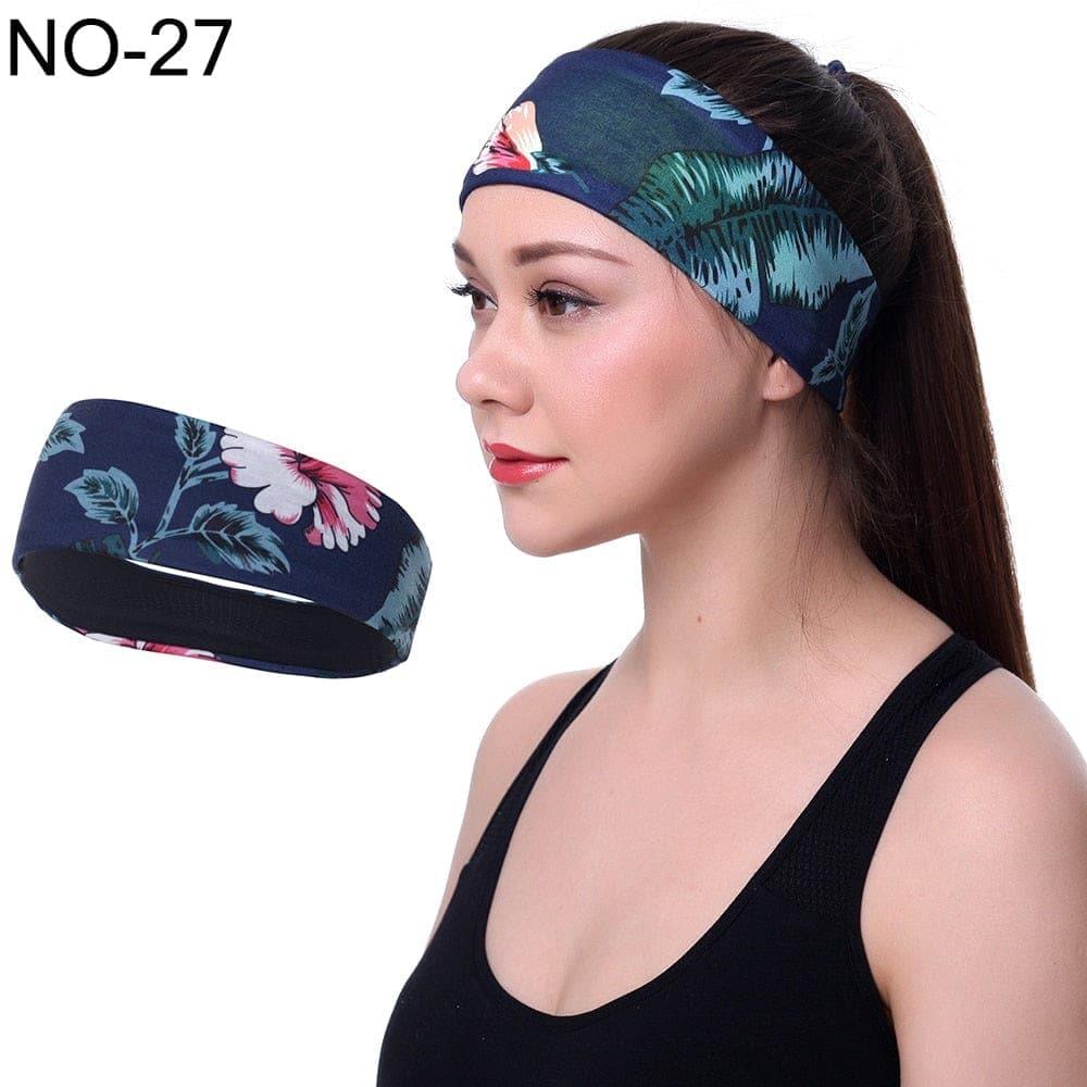 Men sweatband sports Headband Stretch Elastic Women Yoga Running hair band for men Outdoor Sport Headwrap Fitness Sports safety - Ammpoure Wellbeing