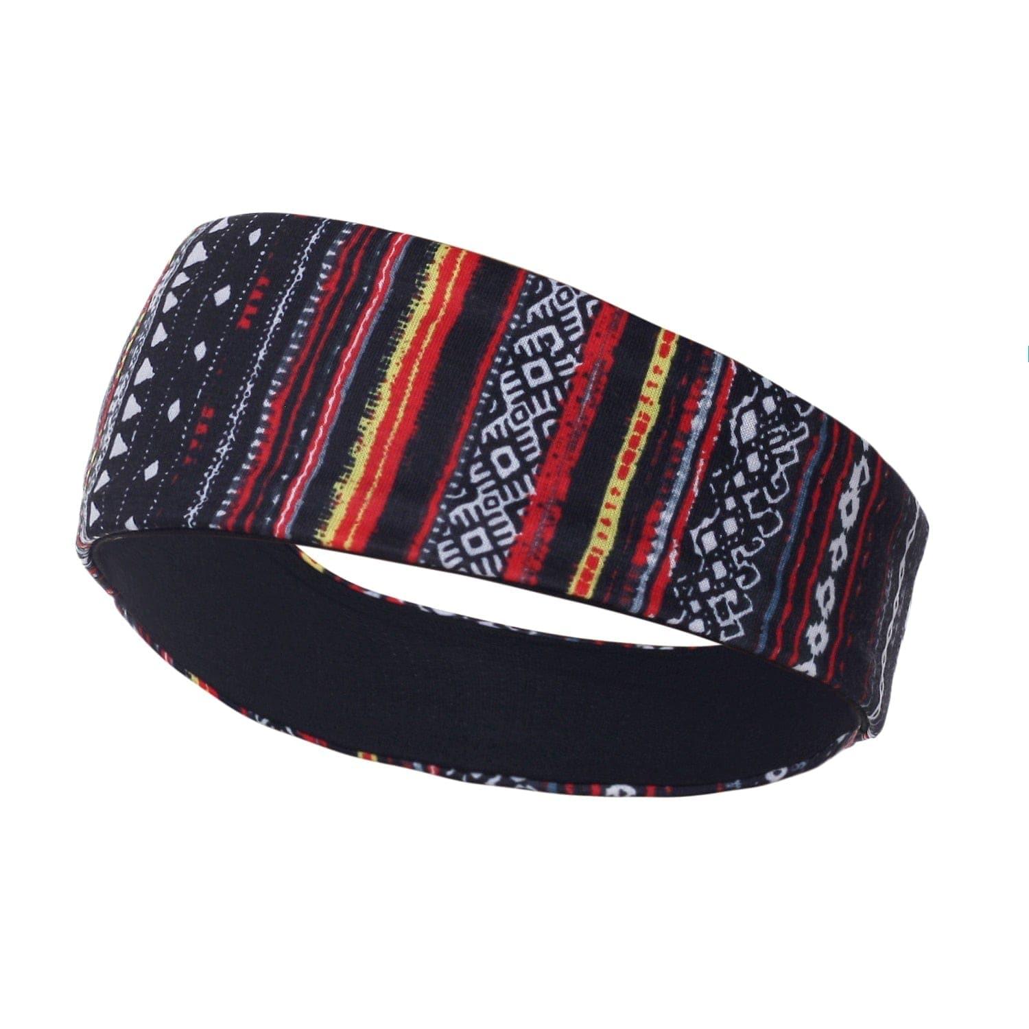 Men sweatband sports Headband Stretch Elastic Women Yoga Running hair band for men Outdoor Sport Headwrap Fitness Sports safety - Ammpoure Wellbeing