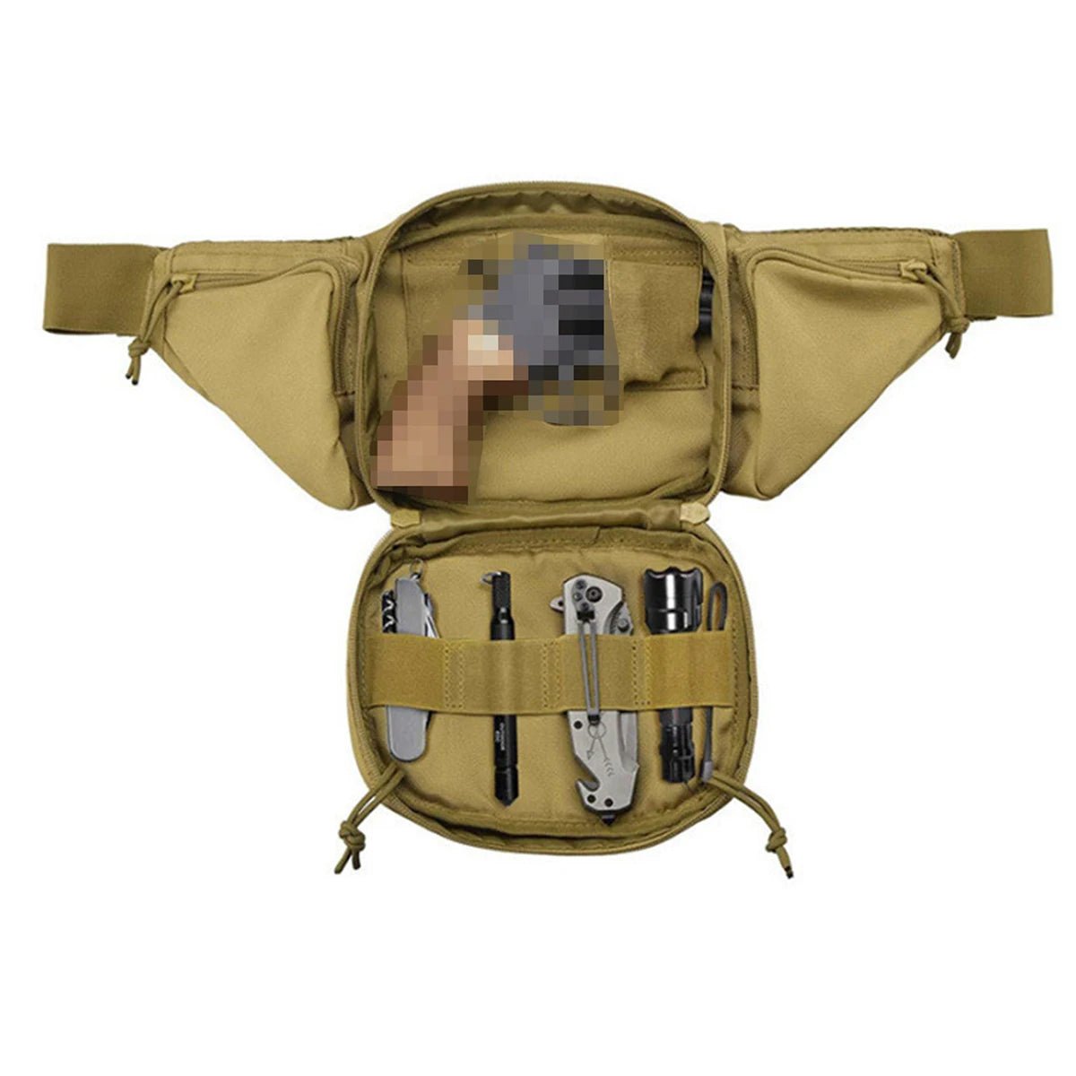 Men Waist Fanny Pack Belt Bag Tactical Military Motorcycle Rider Sports Climb Camping Nylon Male Tool Sling Chest Hip Bum Bag - Ammpoure Wellbeing