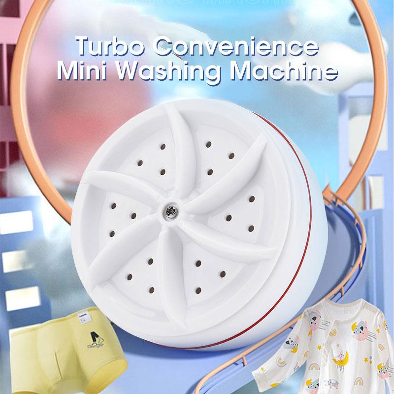 Mini Washing Machine USB Rotating Turbine Portable Washing Machine For Socks Underwear Wash Dishes For Travel Home Business Trip - Ammpoure Wellbeing