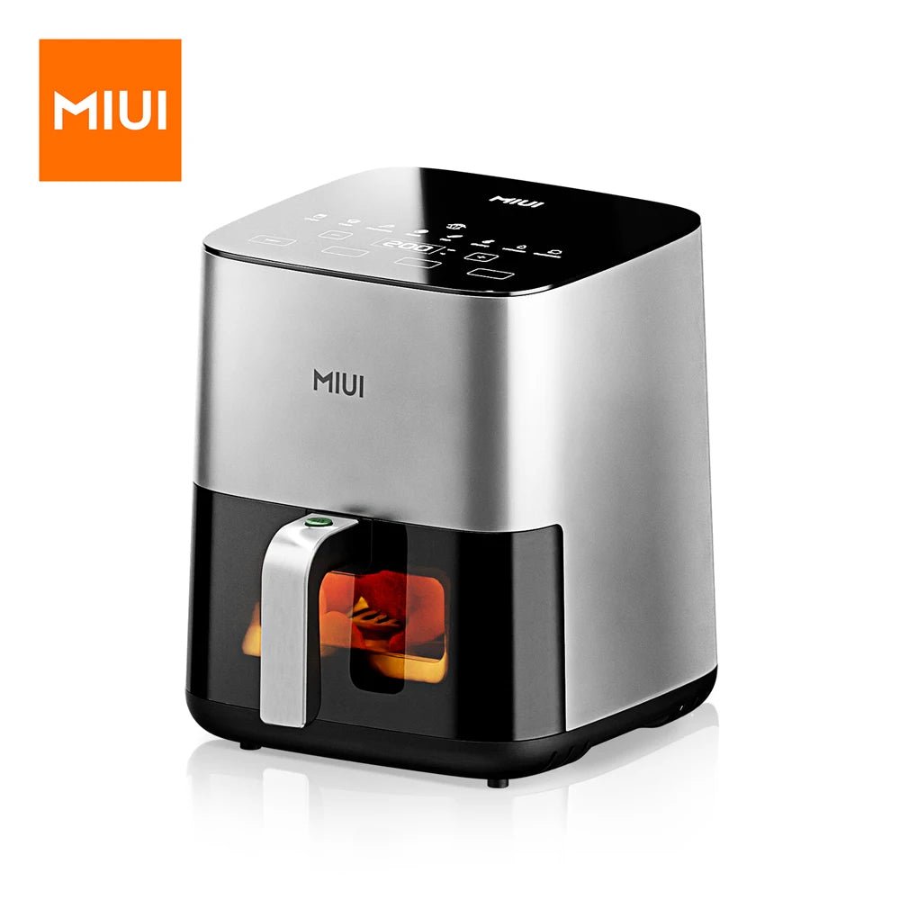 MIUI 5L Air Fryer, Electric Hot fryer Oven Oilless Cooker with Touch Control & Nonstick Basket & Visible Window, Family Size - Ammpoure Wellbeing