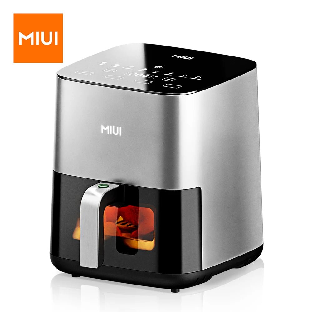 MIUI 5L Air Fryer, Electric Hot fryer Oven Oilless Cooker with Touch Control & Nonstick Basket & Visible Window, Family Size - Ammpoure Wellbeing