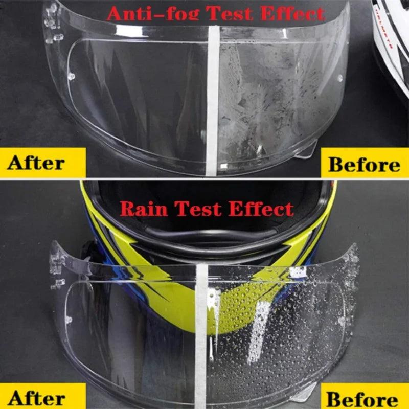 Motorcycle Helmet Clear Anti - Fog Rainproof Film Helmet Lens Durable Nano Coating Sticker Moto Safety Driving Helmet Accessories - Ammpoure Wellbeing