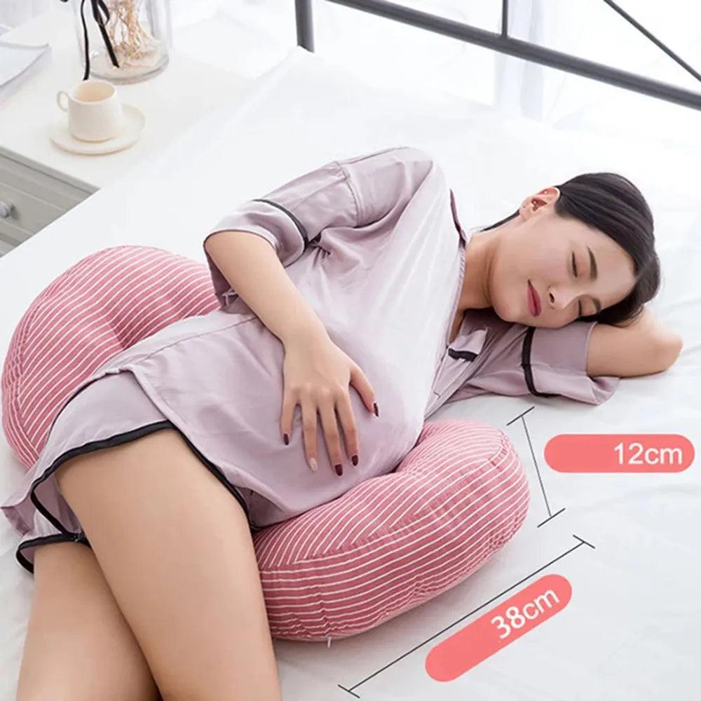 Multi - function U Shape Pregnant Women Sleeping Support Pillow Bamboo Fiber Cotton Side Sleepers Pregnancy Body Pillows For Mater - Ammpoure Wellbeing