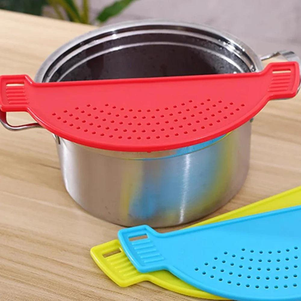 Multifunction PP Material Cooking Tool Fun Shape Pot Drain Pan Strainer Liquid Drainer Kitchen Colander Strainer - Ammpoure Wellbeing