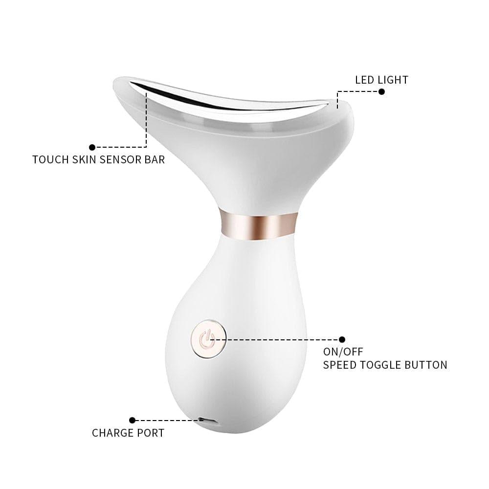 Multifunctional Face Neck Massage Facial Lift Beauty Devices Remove Double Chin LED Photon Therapy Anti Wrinkle Skin Care Tools - Ammpoure Wellbeing