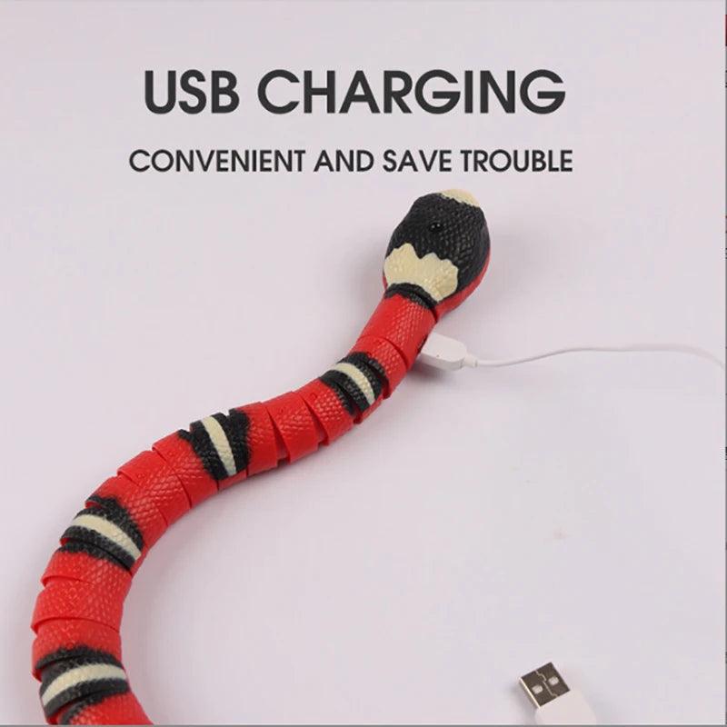 Multiple Color Smart Sensing Snake Interactive Cat Toys Automatic Cats Toys USB Charging Accessories Kitten Toy For Pet Dogs Toy - Ammpoure Wellbeing