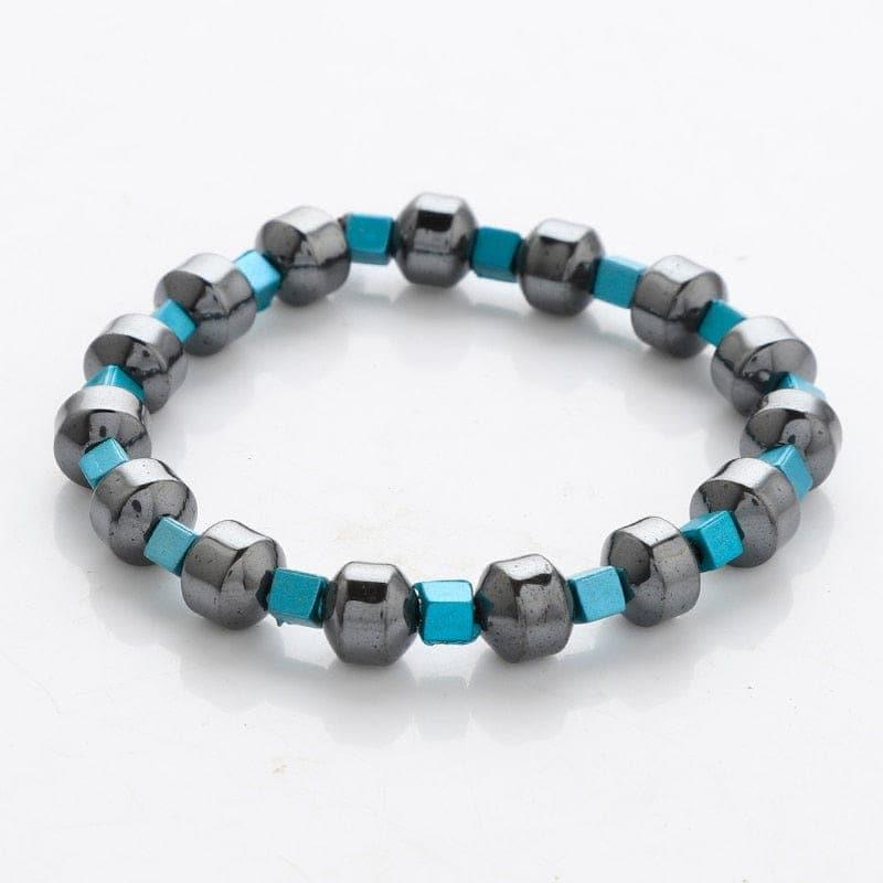 Nature Magnetic Therapy Black Stone Blue Cat Eye Beaded Hematite beads Bracelet biomagnetismo Health Care Weight Loss Bracelet - Ammpoure Wellbeing