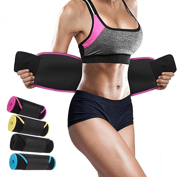 Neoprene Sauna Slimming Belt Adjustable Women, Body Shaper - Ammpoure Wellbeing