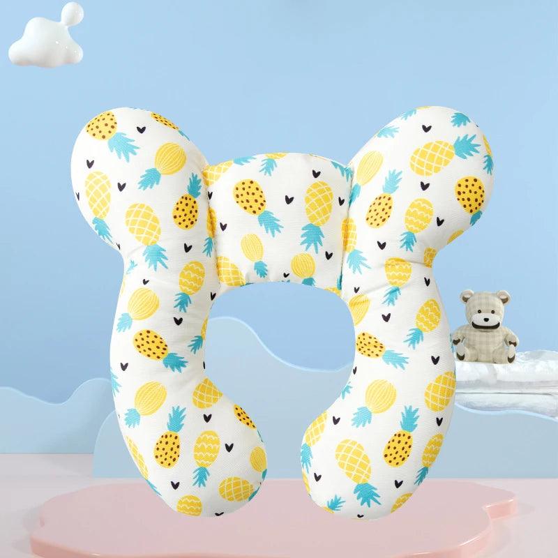 New cartoon children's U - shaped pillow, cotton soft baby pillow, travel car children's pillow, multi - functional stroller pillow - Ammpoure Wellbeing