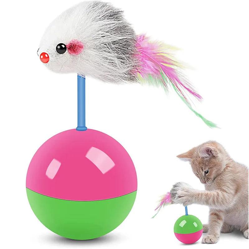 New cat toys set Mouse not tumbler fun teasing cats and dogs self high toys pet supplies set of toys teasing cat toys - Ammpoure Wellbeing