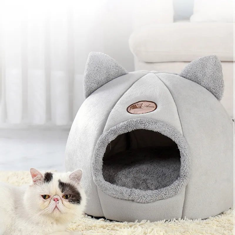 New Deep Sleep Comfort In Winter Cat Bed Iittle Mat Basket Small Dog House Products Pets Tent Cozy Cave Nest Indoor Cama Gato - Ammpoure Wellbeing