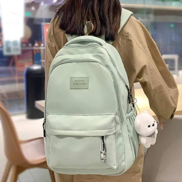 New Female Fashion Lady High Capacity Waterproof College Backpack Tren