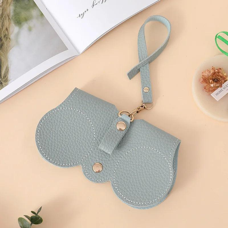 NEW PU Sunglasses Bag Portable Eyeglass Case Sunglasses Protection Cover Cute Eyeglass Clip Simple Eyeglass Bag - Ammpoure Wellbeing