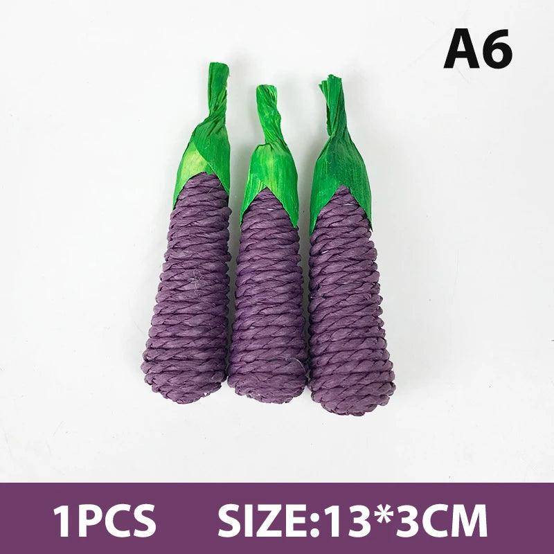 New Rabbit Toys Chinchilla Toy Pet Teeth Grinding Toys For Rabbits Hamster Grasses Chew Toy Hanging Cookie Rabbit Accessories - Ammpoure Wellbeing