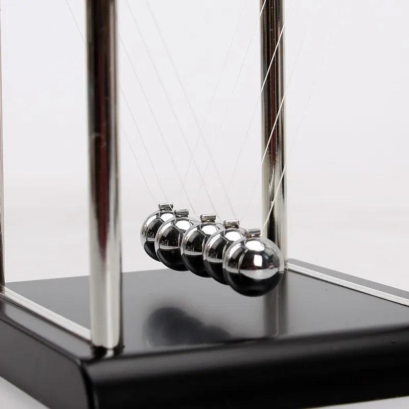 Newtons Cradle Balance Steel Ball Perpetual Motion Collision Ball Physics Science School Teaching Supplies Desk Home Furnishings - Ammpoure Wellbeing