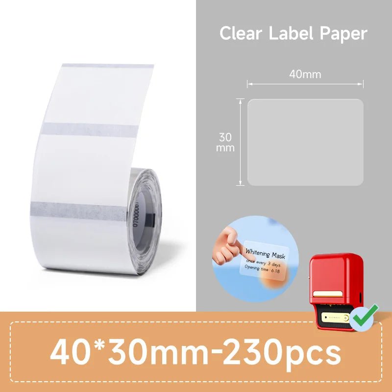 NiiMBOT B21 B3S B1 Round Label Printing Sticker Self - adhesive Thermal Waterproof Digital Number Cake Sealing Sticker Paper - Ammpoure Wellbeing