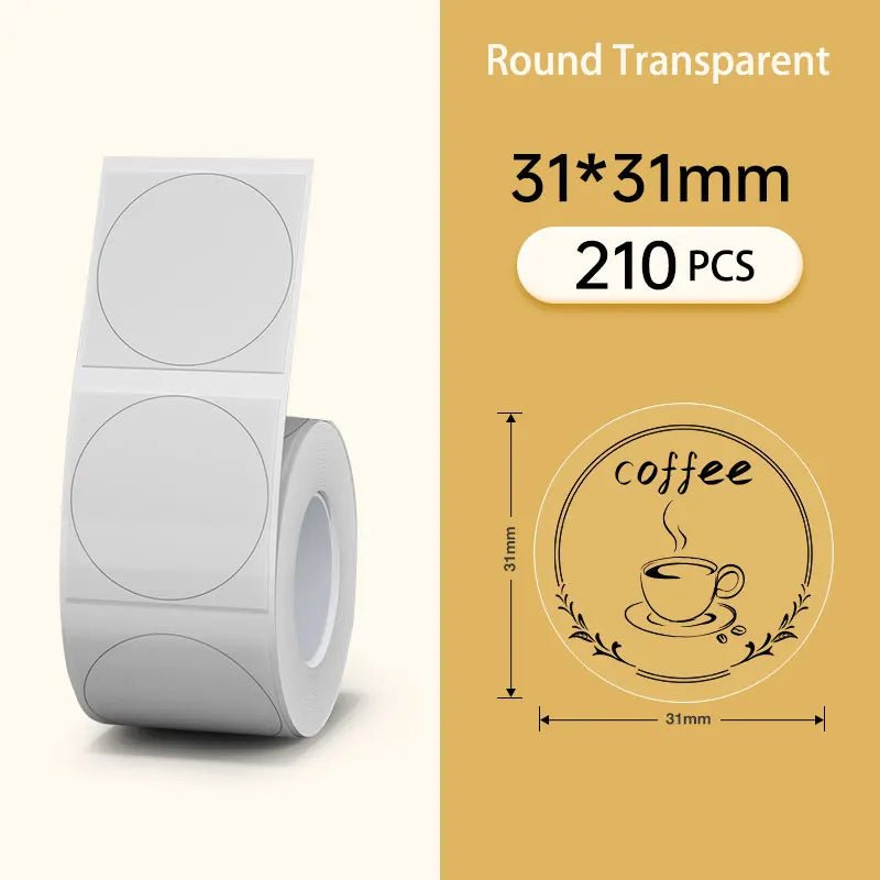 NiiMBOT B21 B3S B1 Round Label Printing Sticker Self - adhesive Thermal Waterproof Digital Number Cake Sealing Sticker Paper - Ammpoure Wellbeing