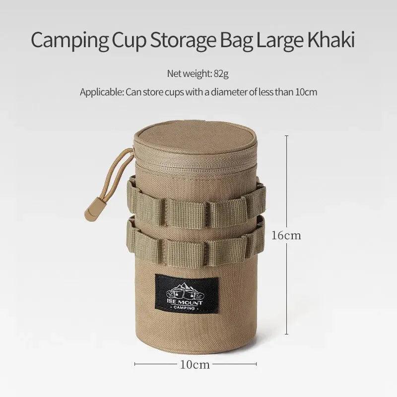 Outdoor Camping Water Cup Storage Bag Tactical Multi - Functional Storage Bag 600D Oxford Cloth Portable Water Cup Protection Bag - Ammpoure Wellbeing