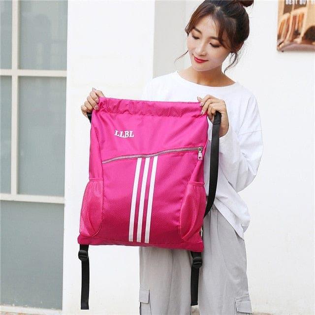 Outdoor Sports Gym Bags Basketball Backpack For Training Bolsas Women Fitness Yoga Bag Drawstring Fitness Bag - Ammpoure Wellbeing