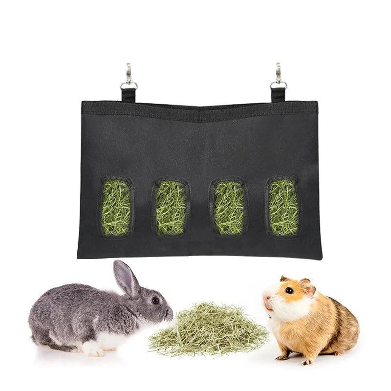 Oxford Pet Hay Bag Large - capacity Hamster Guinea Pig Feeding Bag Rabbit Chinchilla Hay Feeder Storage Bag for Small Animal D9133 - Ammpoure Wellbeing