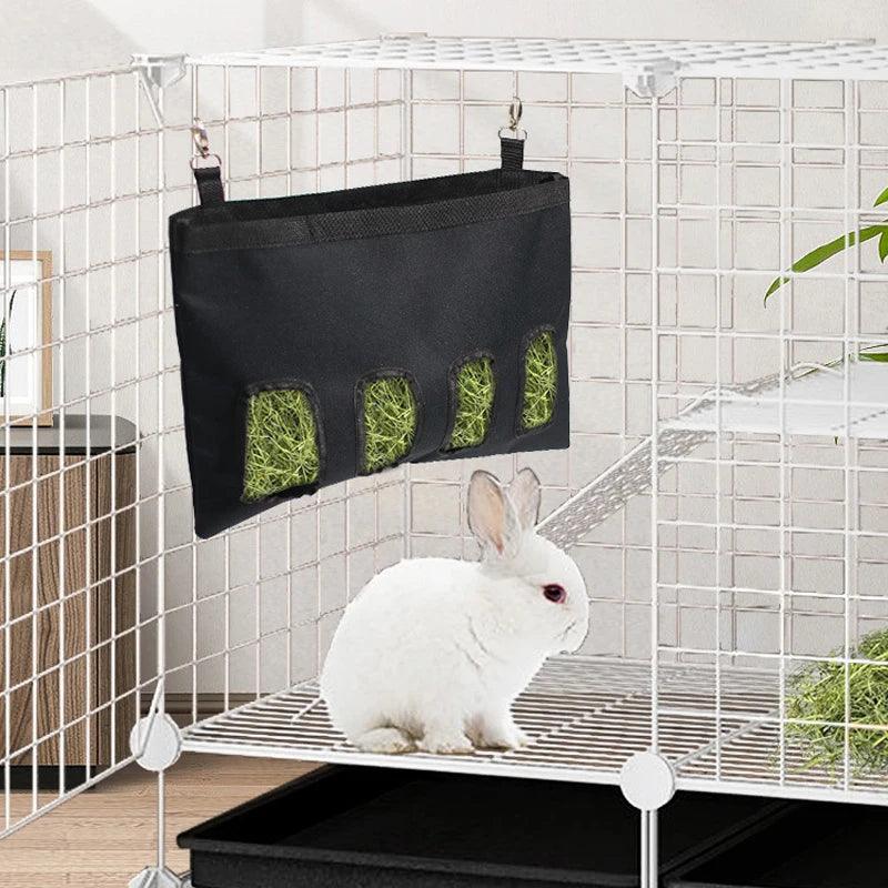 Oxford Pet Hay Bag Large - capacity Hamster Guinea Pig Feeding Bag Rabbit Chinchilla Hay Feeder Storage Bag for Small Animal D9133 - Ammpoure Wellbeing