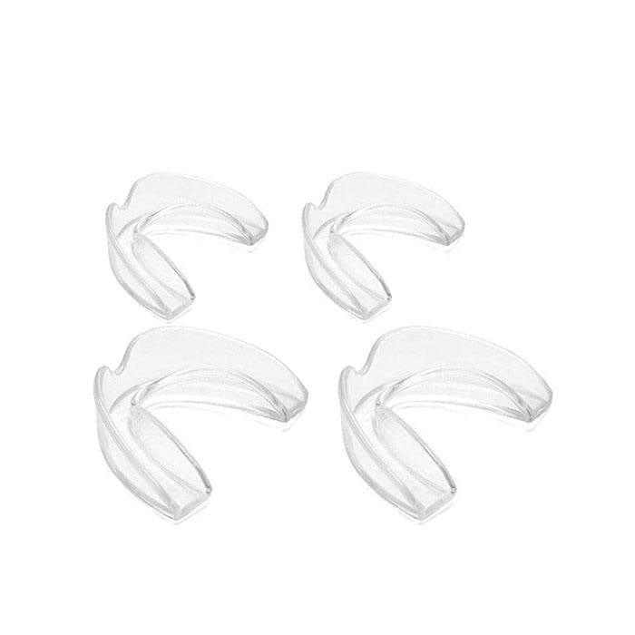 Pack of 4 Teeth Grinding Night Protector Athletic Mouth Guard UK Professional Dental Night Guard - Ammpoure Wellbeing