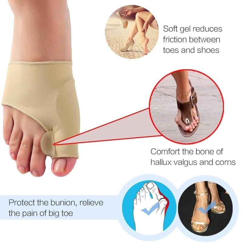 Pair Toe Separator Hallux Valgus Bunion Corrector Orthotics Correction Straightener UK - Ammpoure Wellbeing