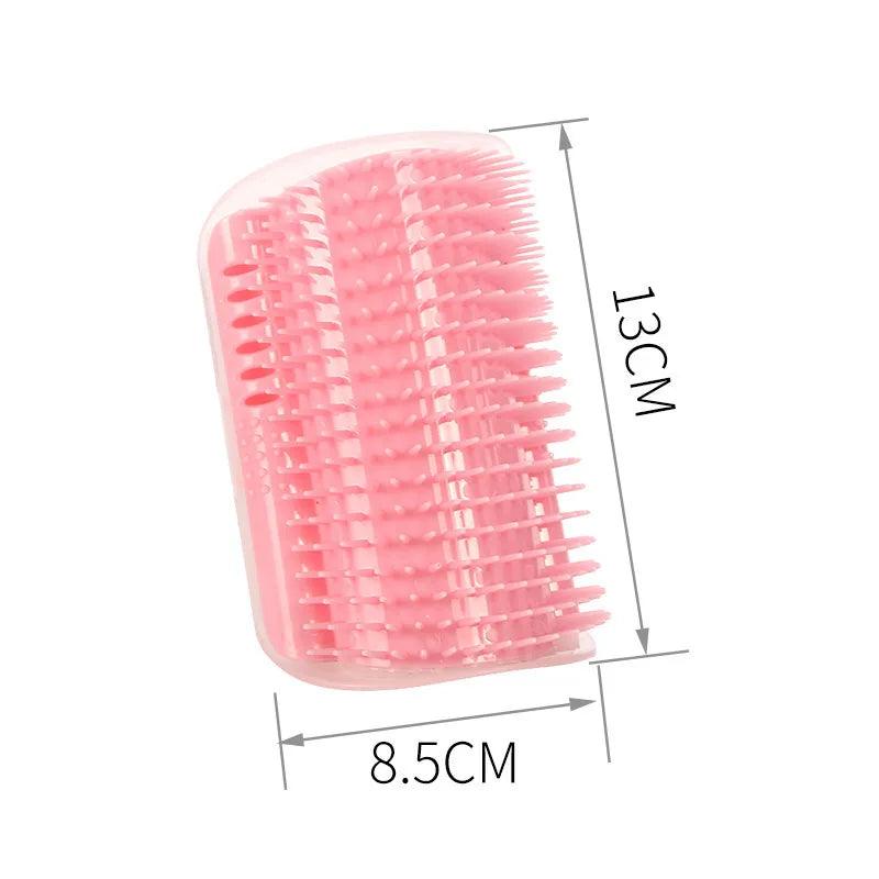 Pet Brush Comb Play Cat Toy Softer Cat Self Groomer Massage Comb with Catnip Cat Face Scratcher for Kitten Puppy Cat Accessories - Ammpoure Wellbeing